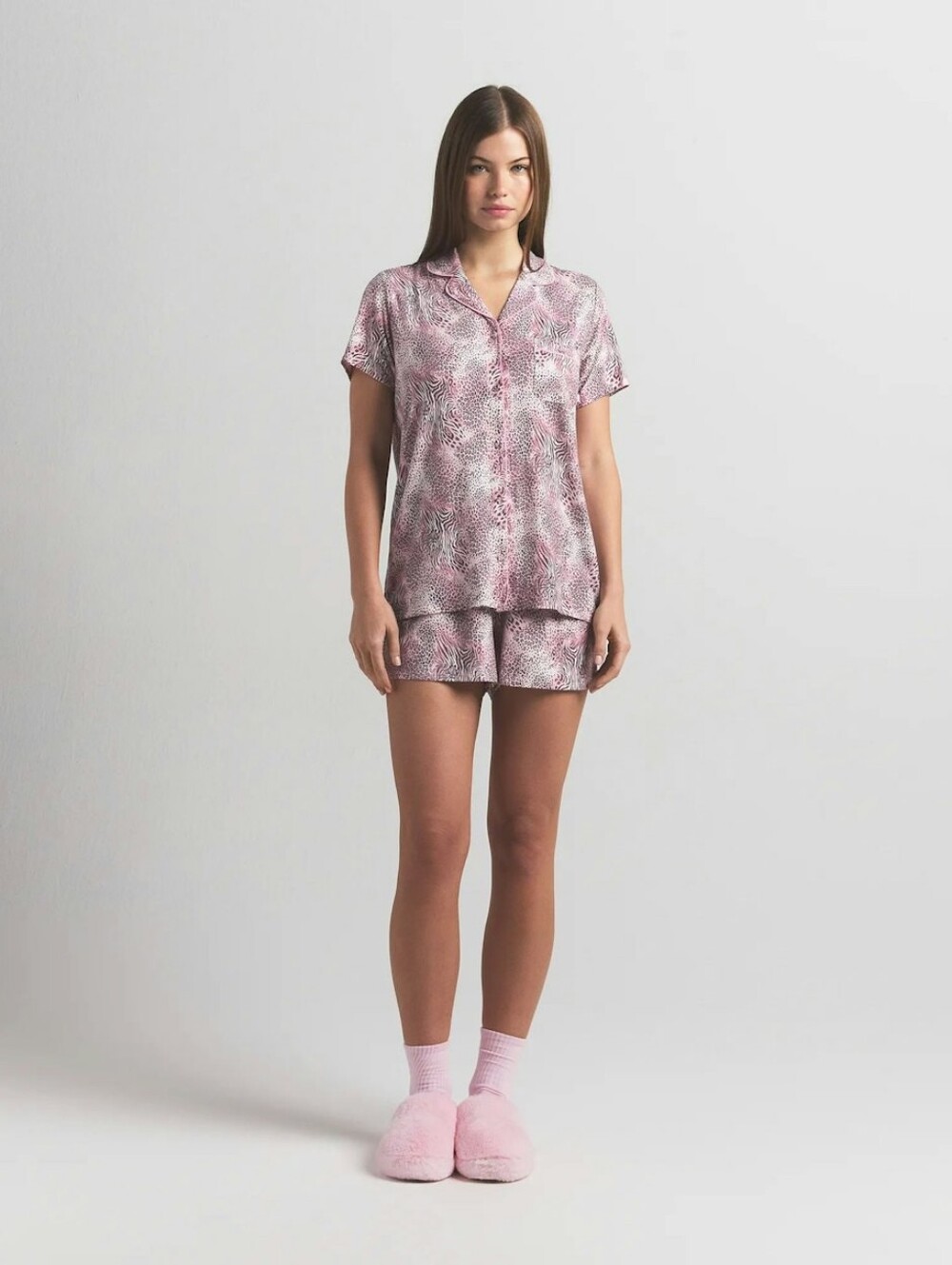 Skims Sleep Short Sleeve Button Up Set
